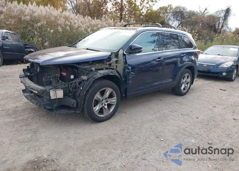 2015 Toyota Highlander Limited V6 из США, поврежденный, VIN 5TDDKRFH6FS142288